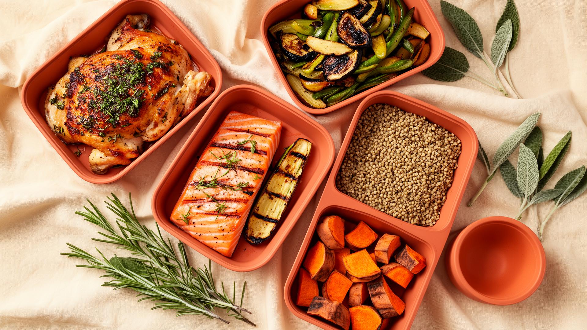 Hand-prepared meal containers